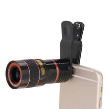 Load image into Gallery viewer, 8X Zoom Telescope Telephoto Camera Lens with Clip