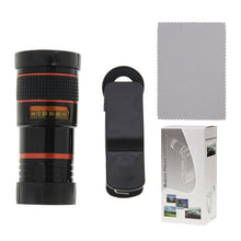 Load image into Gallery viewer, 8X Zoom Telescope Telephoto Camera Lens with Clip