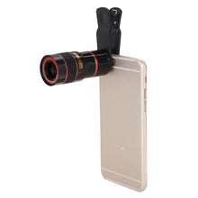 Load image into Gallery viewer, 8X Zoom Telescope Telephoto Camera Lens with Clip