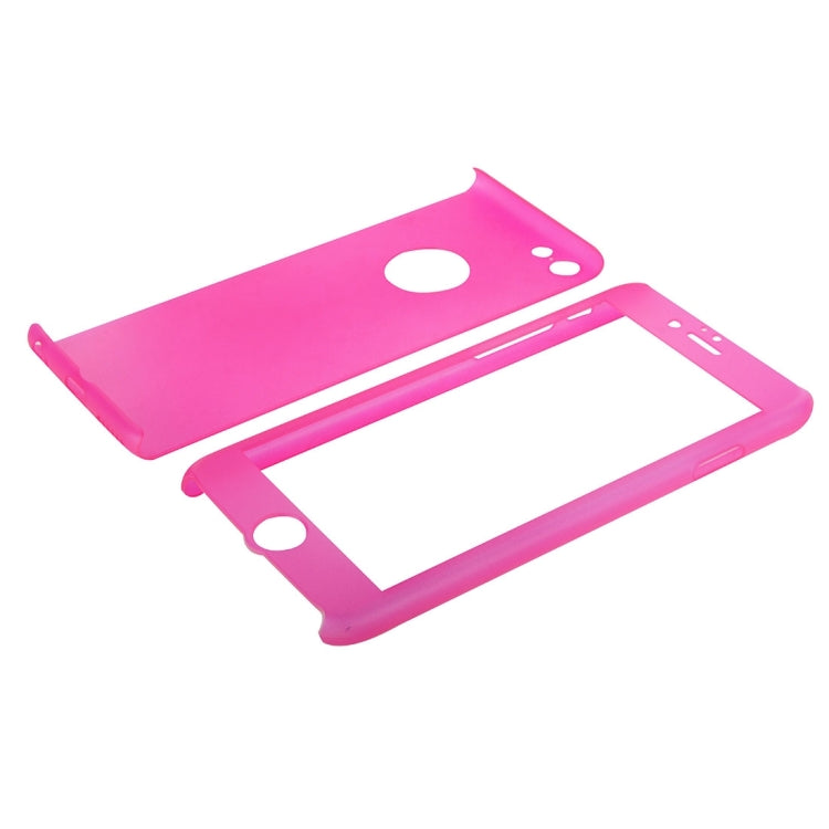 Ultra-slim 360 Degrees Full Protection Solid Color Combination Case with Exclusive Tempered Glass Film for iPhone 6