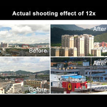 Load image into Gallery viewer, Universal 12X Zoom Optical Zoom Telescope Lens with Clip