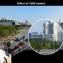 Load image into Gallery viewer, Universal 12X Zoom Optical Zoom Telescope Lens with Clip