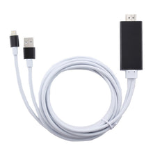 Load image into Gallery viewer, 8 Pin to HDMI HDTV Adapter Cable with USB Charger Cable