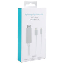 Load image into Gallery viewer, 8 Pin to HDMI HDTV Adapter Cable with USB Charger Cable