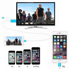 Load image into Gallery viewer, 8 Pin to HDMI HDTV Adapter Cable with USB Charger Cable