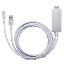 Load image into Gallery viewer, 8 Pin to HDMI HDTV Adapter Cable with USB Charger Cable