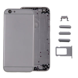 6 in 1 for iPhone 6 (Back Cover + Card Tray + Volume Control Key + Power Button + Mute Switch Vibrator Key + Sign) Full Assembly Housing Cover, For iPhone 6 (6 in 1)