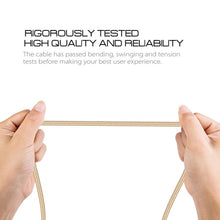 Load image into Gallery viewer, 1m Woven Style Metal Head 8 Pin to USB Data Sync Charging Cable for iPhone, iPad