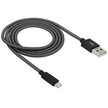 Load image into Gallery viewer, Net Style Metal Head 8 Pin to USB Data / Charger Cable, Cable Length: 1m