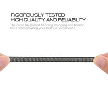 Load image into Gallery viewer, Net Style Metal Head 8 Pin to USB Data / Charger Cable, Cable Length: 1m