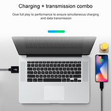Load image into Gallery viewer, Net Style Metal Head 8 Pin to USB Data / Charger Cable, Cable Length: 1m