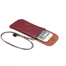 Load image into Gallery viewer, Universal Vertical PU Leather Case / Phone Leather Bag with String