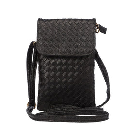 Woven Texture Universal Vertical Style Universal PU Leather Carrying Bag for iPhone 6s Plus / 6 Plus, Galaxy Note 5 & Note 4 & Note 3 / A8 / S6 edge / S6 edge+, Huawei P8 / P7 / Honor 6 Plus