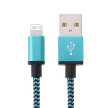 Load image into Gallery viewer, 2m Woven Style 8 Pin to USB Sync Data / Charging Cable