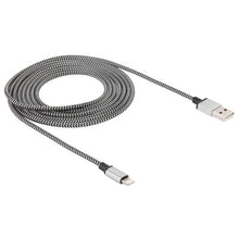 Load image into Gallery viewer, 2m Woven Style 8 Pin to USB Sync Data / Charging Cable
