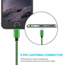 Load image into Gallery viewer, 2m Woven Style 8 Pin to USB Sync Data / Charging Cable