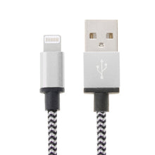Load image into Gallery viewer, 2m Woven Style 8 Pin to USB Sync Data / Charging Cable