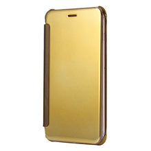 Load image into Gallery viewer, For iPhone 6 Plus &amp; 6s Plus Electroplating Mirror Horizontal Flip PC + Leather Protective Case