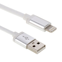 Load image into Gallery viewer, Net Style Metal Head 8 Pin to USB Data / Charger Cable, Cable Length: 25cm