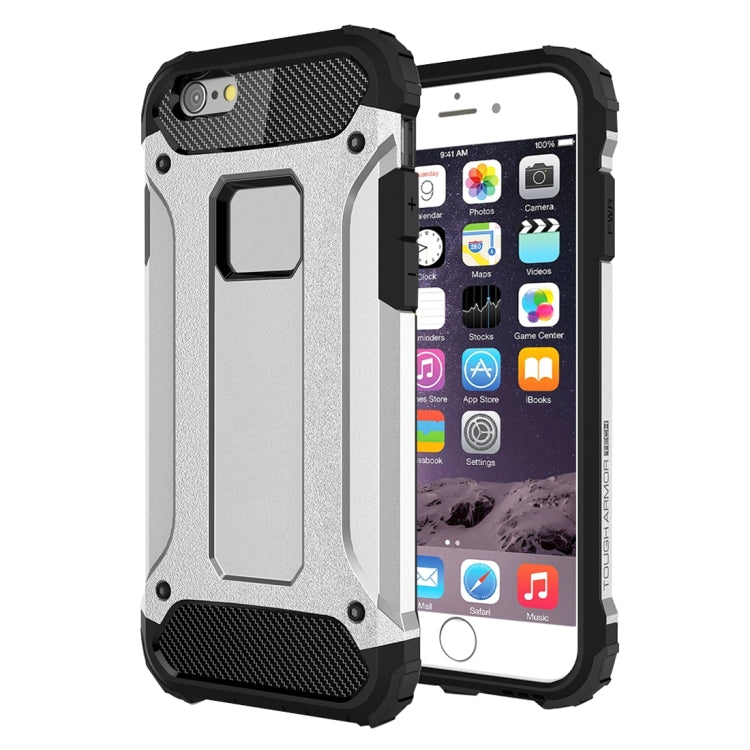 For iPhone 6 Plus & 6s Plus Tough Armor TPU + PC Combination Case