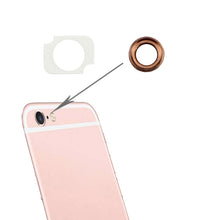 Load image into Gallery viewer, 10 Pairs / Set Rear Camera Lens Ring + Flashlight Bracker for iPhone 6 Plus &amp; 6s Plus, Rose Gold, For iPhone 6 Plus