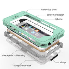 Load image into Gallery viewer, Waterproof Dustproof Shockproof Crushproof Noctilucent Protective Case with Holder for iPhone 6 &amp; 6S