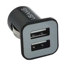 Load image into Gallery viewer, High Performance 2.1A + 1A Dual USB Port Car Charger for iPad Air 2 &amp; Air &amp; 4, iPhone 6 &amp; 6 Plus &amp; 5C &amp; 5S &amp; 4 &amp; 4S, iPod touch, Galaxy Tablet / Note Series and Other Mobile Phone, Navigators