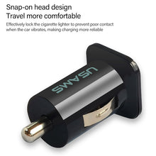 Load image into Gallery viewer, High Performance 2.1A + 1A Dual USB Port Car Charger for iPad Air 2 &amp; Air &amp; 4, iPhone 6 &amp; 6 Plus &amp; 5C &amp; 5S &amp; 4 &amp; 4S, iPod touch, Galaxy Tablet / Note Series and Other Mobile Phone, Navigators