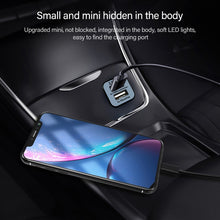 Load image into Gallery viewer, High Performance 2.1A + 1A Dual USB Port Car Charger for iPad Air 2 &amp; Air &amp; 4, iPhone 6 &amp; 6 Plus &amp; 5C &amp; 5S &amp; 4 &amp; 4S, iPod touch, Galaxy Tablet / Note Series and Other Mobile Phone, Navigators