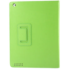 Load image into Gallery viewer, High Quality Litchi Texture Folding Leather with Sleep / Wake-up &amp; Holder Function for iPad 2 / iPad 3 / iPad 4