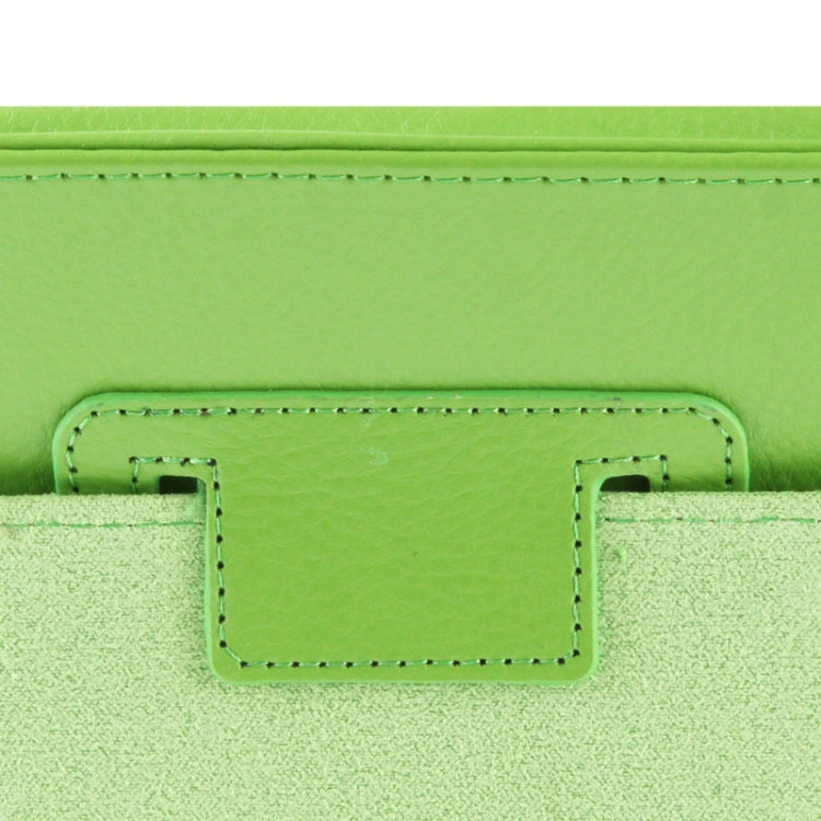 High Quality Litchi Texture Folding Leather with Sleep / Wake-up & Holder Function for iPad 2 / iPad 3 / iPad 4