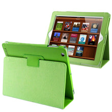 Load image into Gallery viewer, High Quality Litchi Texture Folding Leather with Sleep / Wake-up &amp; Holder Function for iPad 2 / iPad 3 / iPad 4