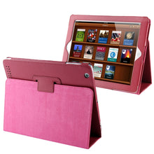 Load image into Gallery viewer, High Quality Litchi Texture Folding Leather with Sleep / Wake-up &amp; Holder Function for iPad 2 / iPad 3 / iPad 4