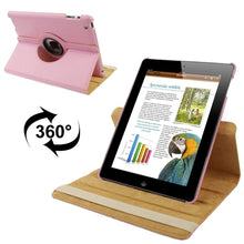 Load image into Gallery viewer, 360 Degree Rotatable Leather Case with Sleep / Wake-up Function &amp; Holder for New iPad (iPad 3), Sapphire Blue, For New iPad (iPad 3)