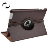 360 Degree Rotatable Leather Case with Sleep / Wake-up Function & Holder for New iPad (iPad 3), Sapphire Blue