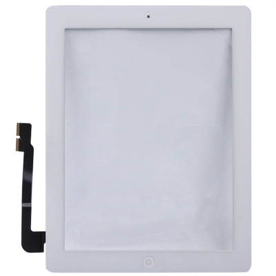 (Controller Button + Home Key Button PCB Membrane Flex Cable + Touch Panel Installation Adhesive)  Touch Panel for New iPad (iPad 3)