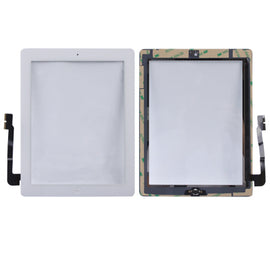 (Controller Button + Home Key Button PCB Membrane Flex Cable + Touch Panel Installation Adhesive)  Touch Panel for New iPad (iPad 3)