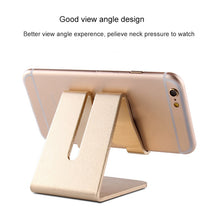 Load image into Gallery viewer, Aluminum Stand Desktop Holder for iPad, iPhone, Galaxy, Huawei, Xiaomi, HTC, Sony, and other Mobile Phones or Tablets