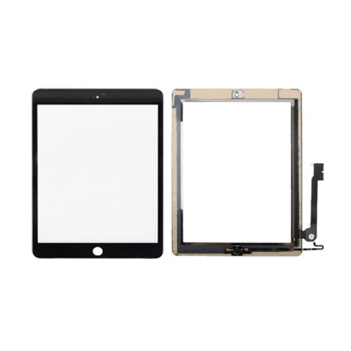 Controller Button + Home Key Button PCB Membrane Flex Cable + Touch Panel Installation Adhesive  Touch Panel for iPad 4
