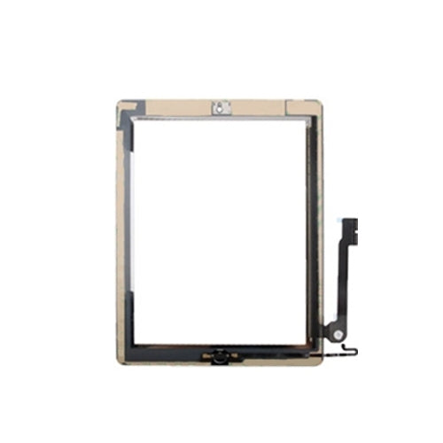 Controller Button + Home Key Button PCB Membrane Flex Cable + Touch Panel Installation Adhesive  Touch Panel for iPad 4
