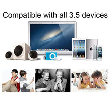 Load image into Gallery viewer, Aux Audio Cable Headphone Earphone Splitter Adapter, Compatible with Phones, Tablets, Headphones, MP3 Player, Car/Home Stereo &amp; More