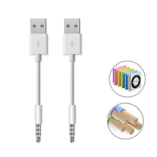 Load image into Gallery viewer, JW-SM1 USB to 3.5mm Jack Data Sync &amp; Charge Cable for iPod shuffle 1st /2nd /3rd /4th /5th /6th Generation, Length: 10cm