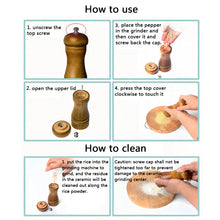 Load image into Gallery viewer, Length Classical Wooden Pepper Spice Salt Mill Grinder Muller, Style 4, 5 inch, Style 4, 8 inch, Style 4, 10 inch