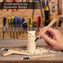 Load image into Gallery viewer, 12 PCS / Set Assorted Wood Carving Tools Set with Stainless Steel Blade and Wood Handle, 12 PCS / Set Wood Carving