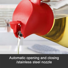 Load image into Gallery viewer, Automatic Lid Open Glass Oil Bottle