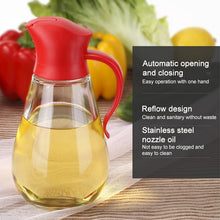 Load image into Gallery viewer, Automatic Lid Open Glass Oil Bottle