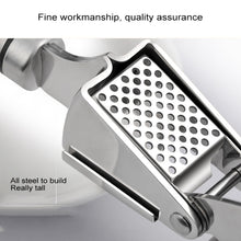 Load image into Gallery viewer, Food Grade 304 Stainless Steel Garlic Press Presser Crusher Slicer, 304 Stainless Steel