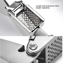 Load image into Gallery viewer, Food Grade 304 Stainless Steel Garlic Press Presser Crusher Slicer, 304 Stainless Steel