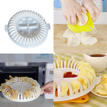 Load image into Gallery viewer, DIY Microwave Oven Baked Potato Chips Homemade Maker Machine Device with Slicer &amp; Plate, DIY Microwave Oven
