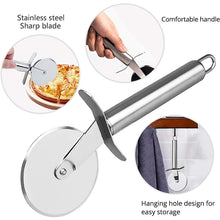 Load image into Gallery viewer, LsCook Stainless Steel Round Pizza Cutter Knife, Sigle Wheel
